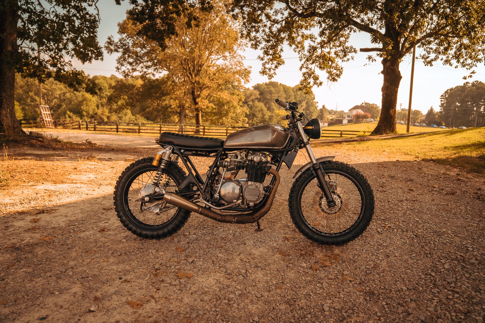 Cafe Racer Tail Light Hoop Mounted - Cafe Racer / Tracker / Scrambler ...